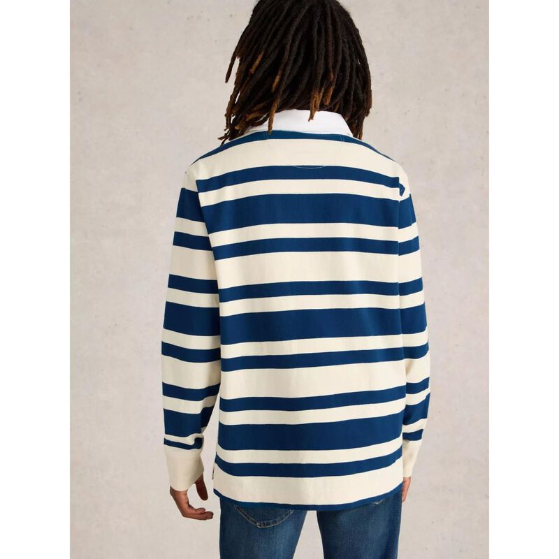 White Stuff Ls Stripe Rugby Shirt image number 1